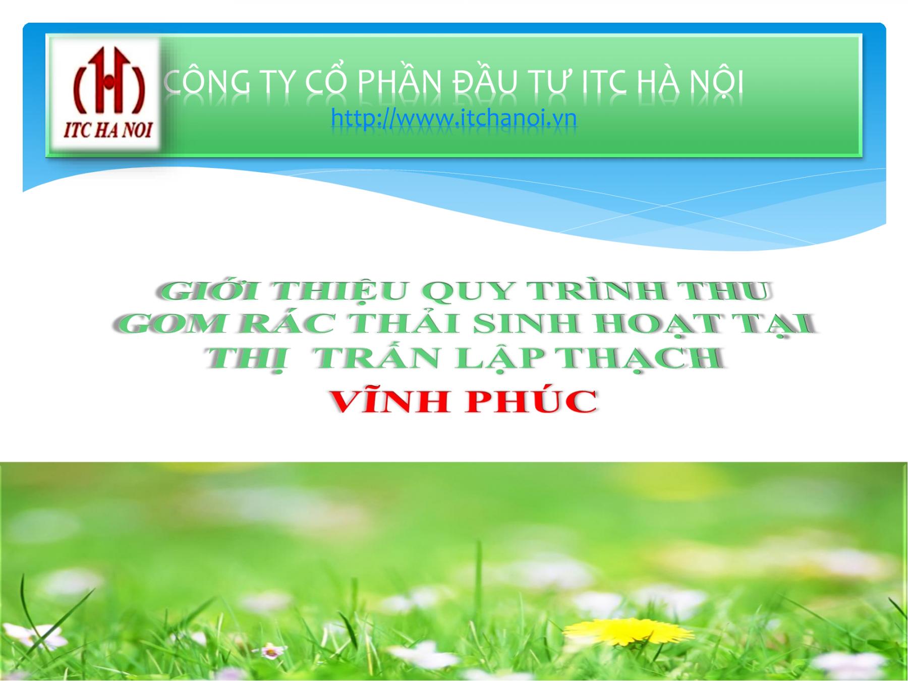 QUY TRÌNH THU GOM RÁC THẢI SINH HOẠT